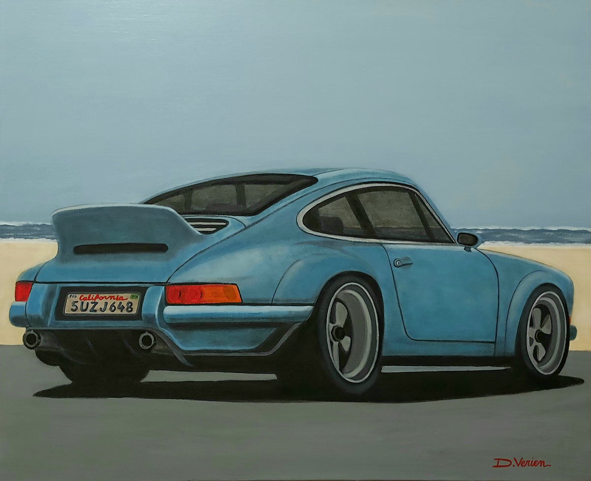 Porsche 911 California Blue -73x54