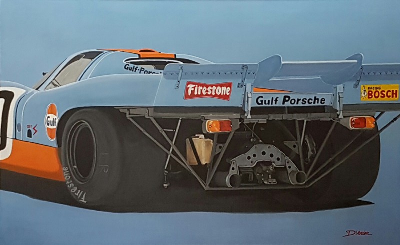 Porsche 917 Gulf  Vue arrière, 130×81