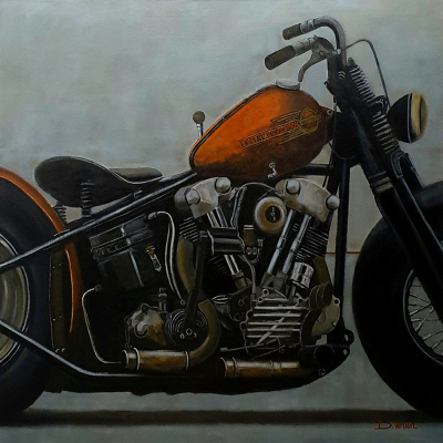 Harley Davidson Knucklehead 1938, 100x100