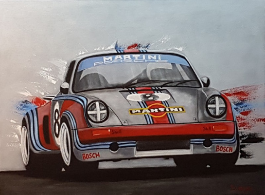 Porsche RSR martini racing,  73×54