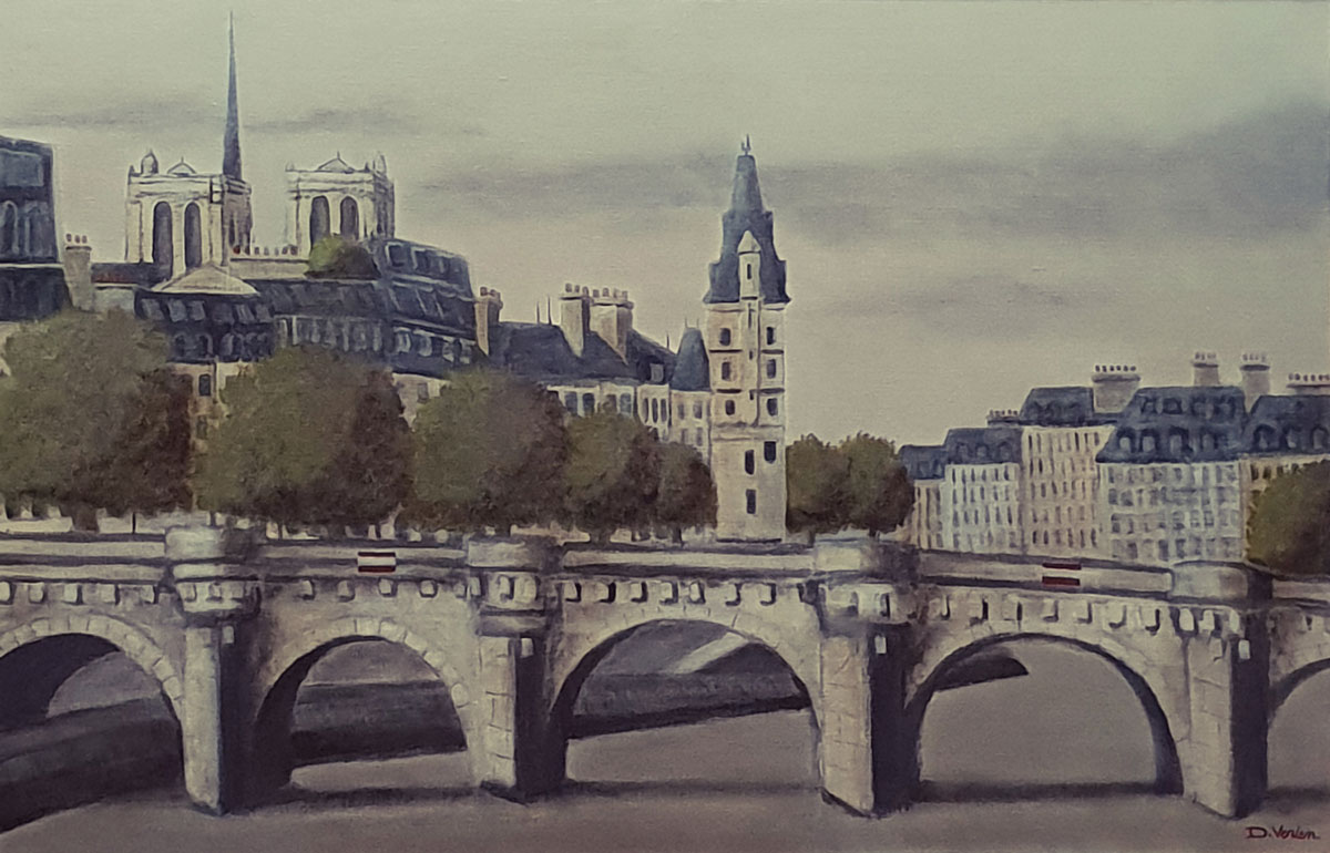 Pont Neuf et Notre Dame -92x60